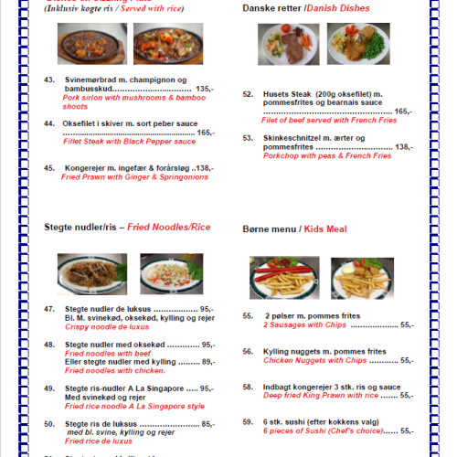 Kinesisk Restaurant Kalundborg A la carte