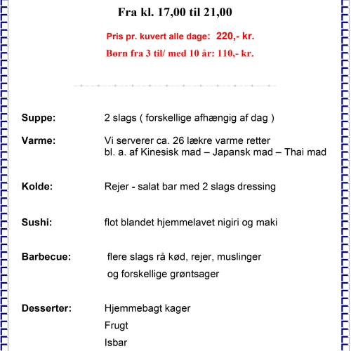Kinesisk Restaurant Kalundborg Buffet
