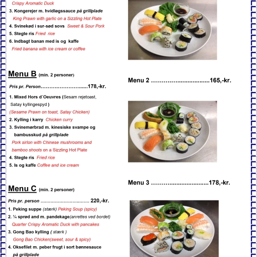 Kinesisk Restaurant Kalundborg Sushi