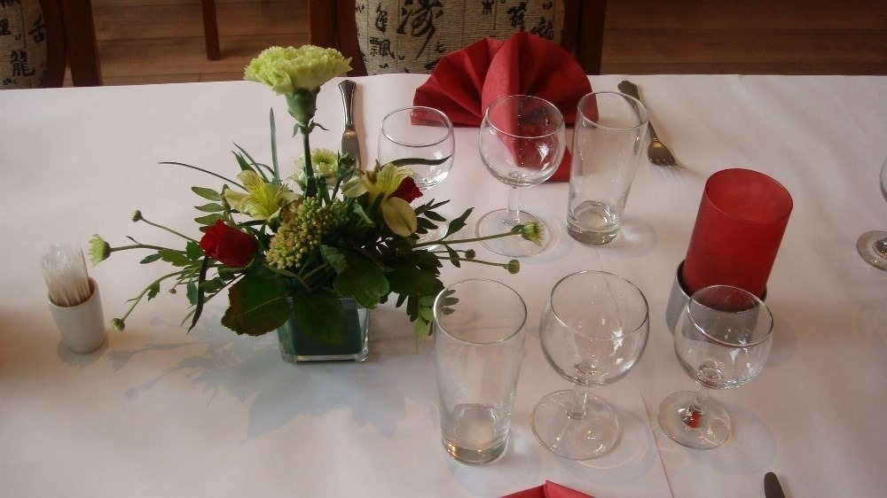 Kinesisk Restaurant i Kalundborg bord indenfor